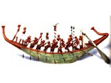 Ancient Egyptian row boat, from about 2000 BC